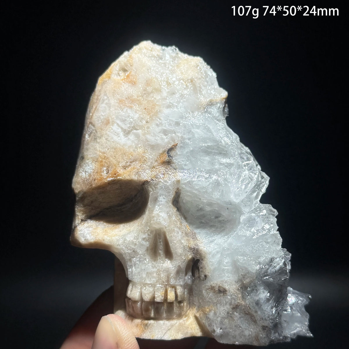 Clear Quartz Cluster Skull-ToShay.org