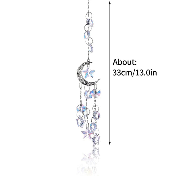 Crystal Moon Wind Chimes-ToShay.org