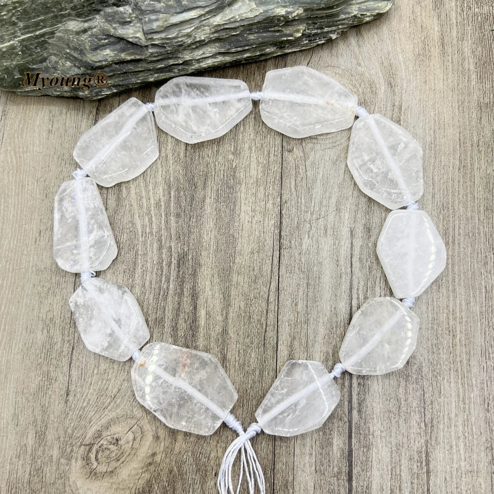 Mixed Quartz Crystal Slice Beads-ToShay.org