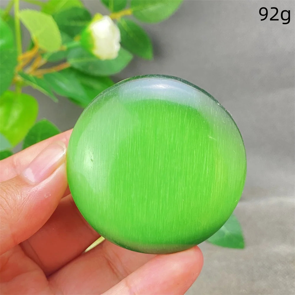 Green Cats Eye Pendant-ToShay.org