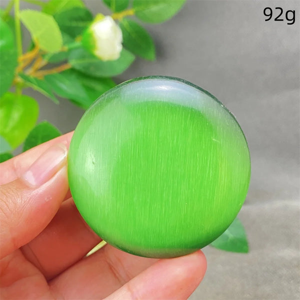 Green Cats Eye Pendant-ToShay.org