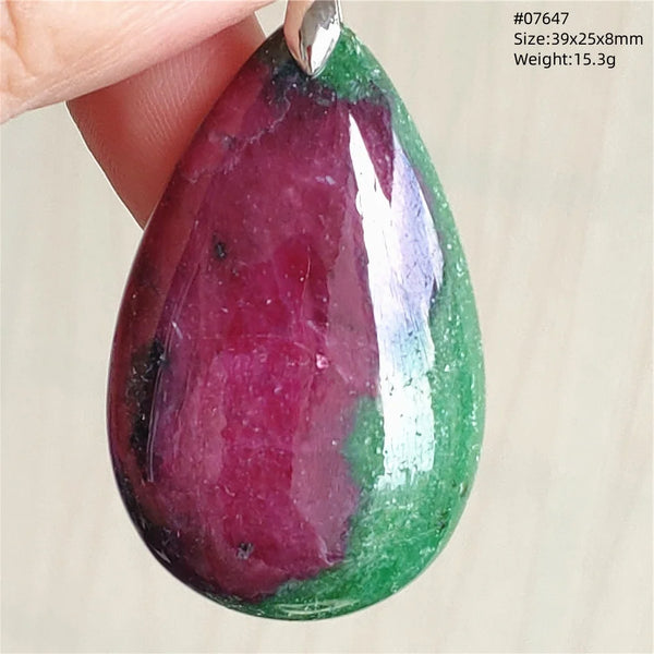 Red Ruby Zoisite Pendant-ToShay.org