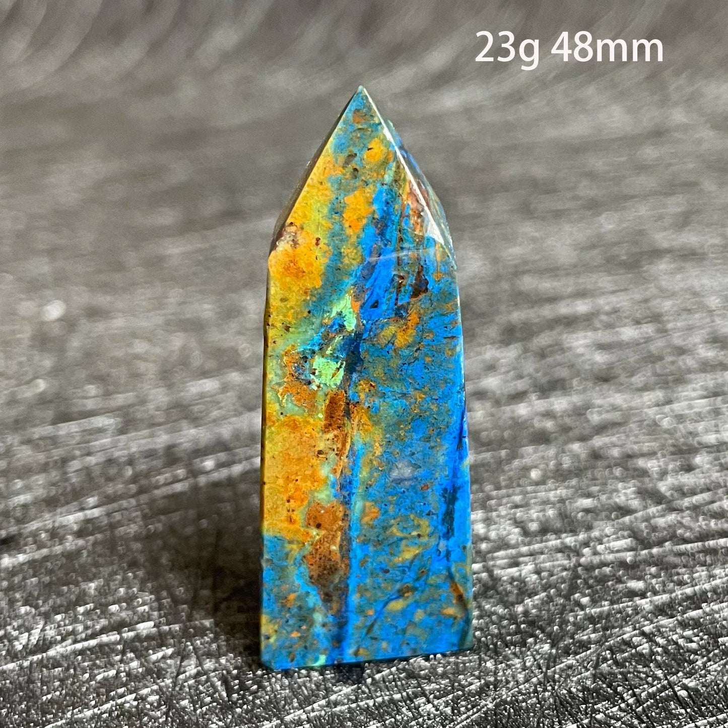 Blue Azurite Malachite Point-ToShay.org