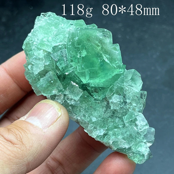 Green Fluorite Crystal Cluster-ToShay.org