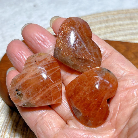 Orange Sunstone Heart-ToShay.org