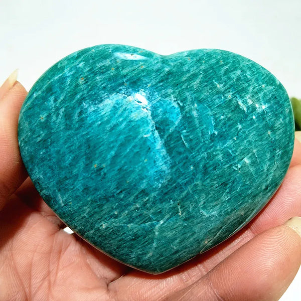 Blue Amazonite Stone Heart-ToShay.org
