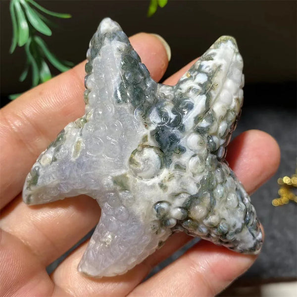 Green Moss Agate Starfish-ToShay.org