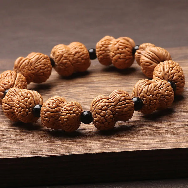 Wood Peach Pit Bracelet-ToShay.org