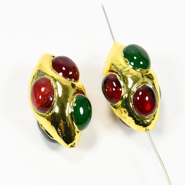 Gold Bezel Beads-ToShay.org