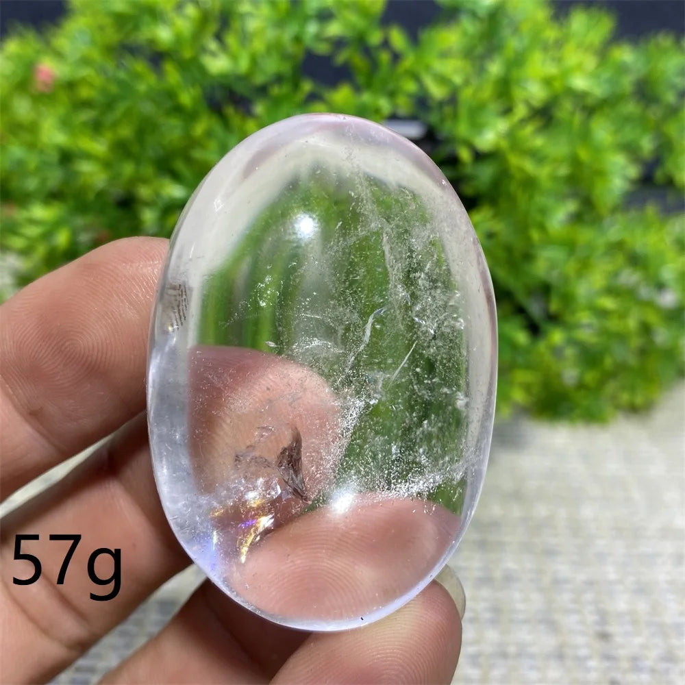 Clear Crystal Palm Stone-ToShay.org