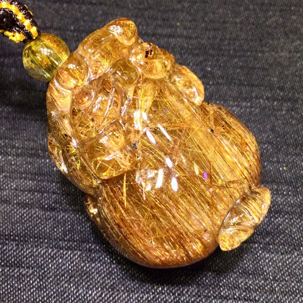 Copper Rutilated Quartz Pendant-ToShay.org