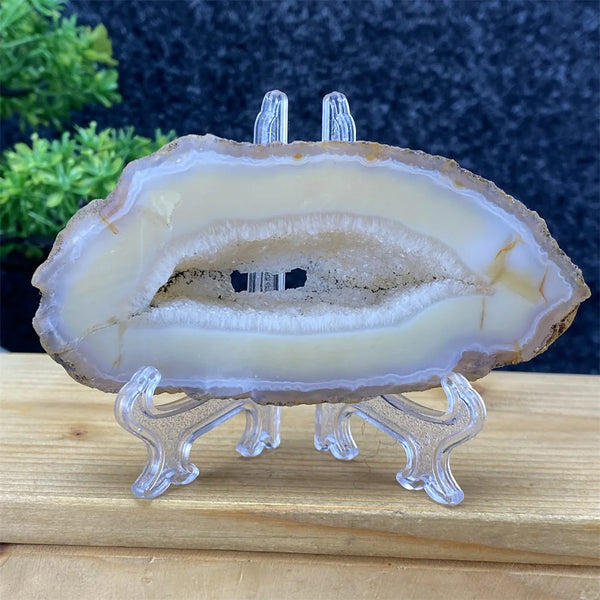 White Agate Geode Slices-ToShay.org