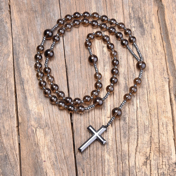 Brown Smoky Quartz Rosary-ToShay.org
