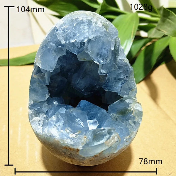 Blue Celestine Crystal Geode-ToShay.org