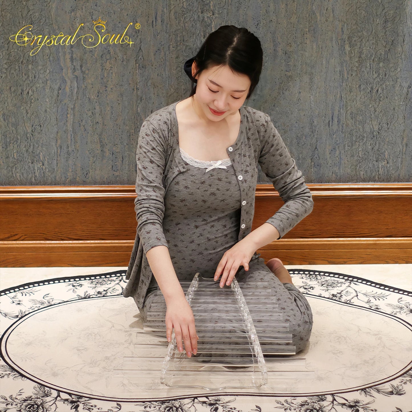 Clear Crystal Singing Harp-ToShay.org