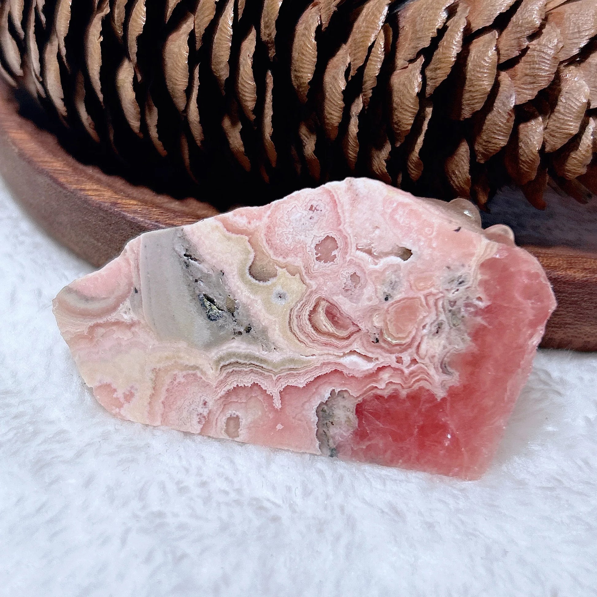 Pink Rhodochrosite Slice-ToShay.org
