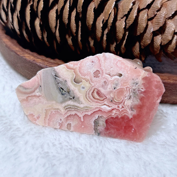 Pink Rhodochrosite Slice-ToShay.org