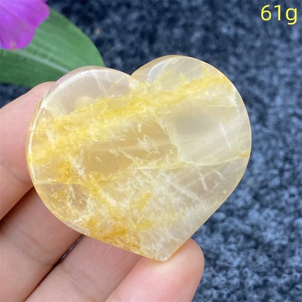 Yellow Ghost Crystal Heart-ToShay.org