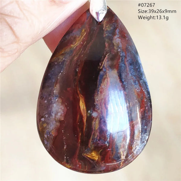 Blue Pietersite Chatoyant Pendant-ToShay.org