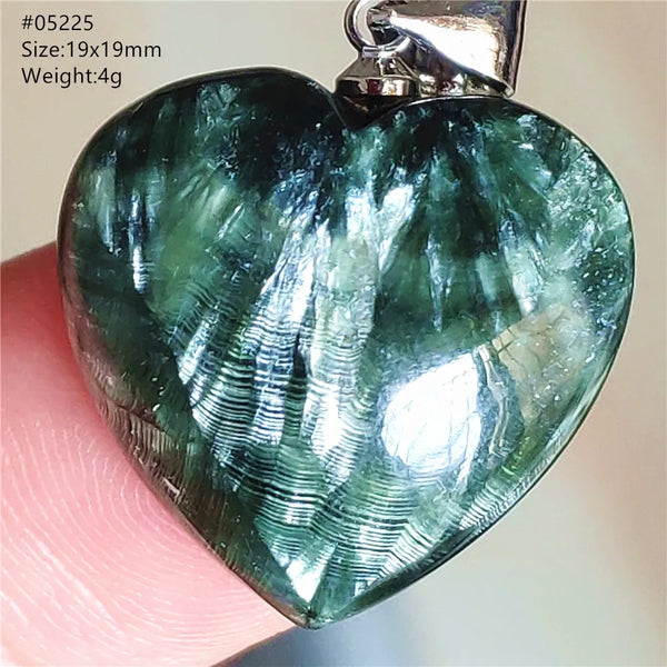 Green Seraphinite Pendant-ToShay.org