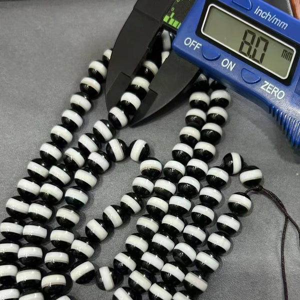 Black White Agate Beads-ToShay.org