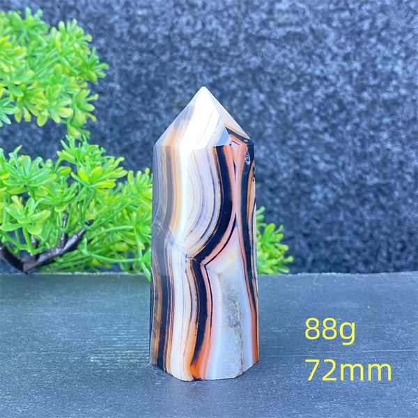 Black Red Striped Agate Point-ToShay.org
