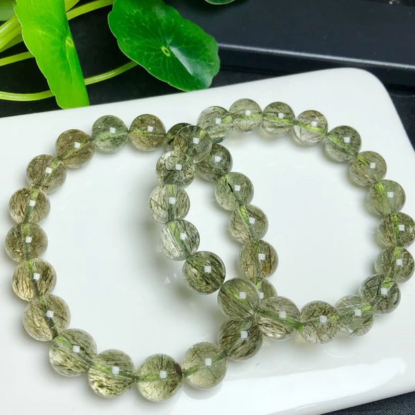 Green Rutilated Quartz Bracelet-ToShay.org