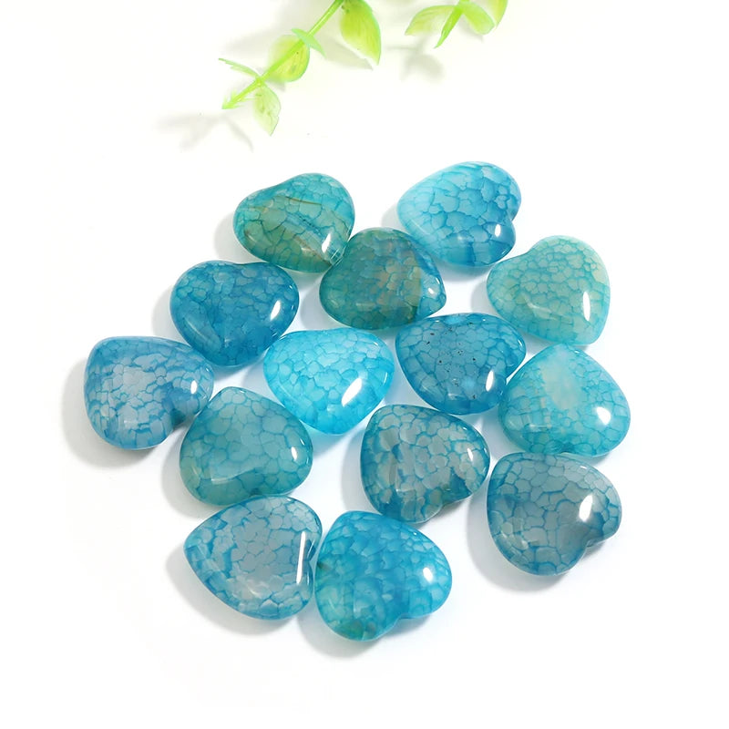 Mixed Dragon Vein Agate Hearts-ToShay.org