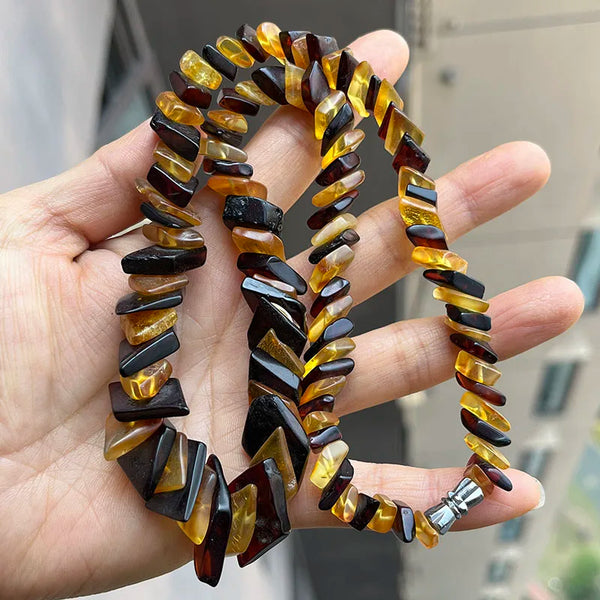 Yellow Amber Necklace-ToShay.org
