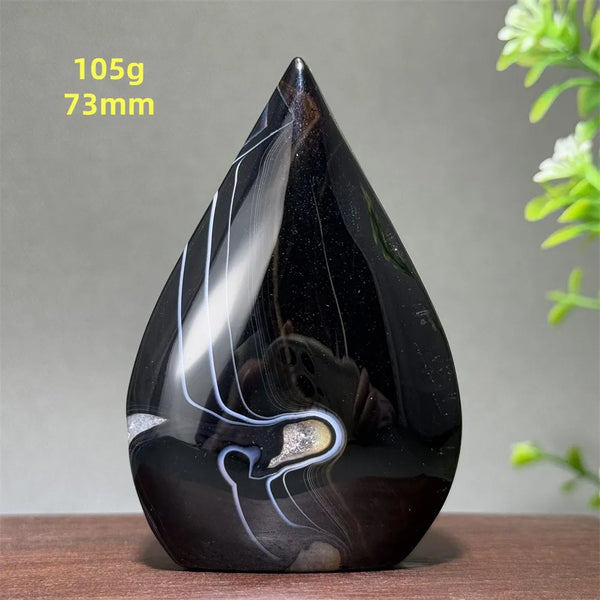 Black Striped Agate Torch-ToShay.org