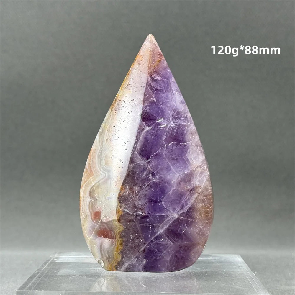 Purple Amethyst Agate Torch-ToShay.org