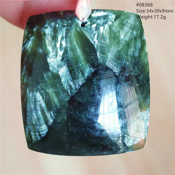 Green Seraphinite Pendant-ToShay.org