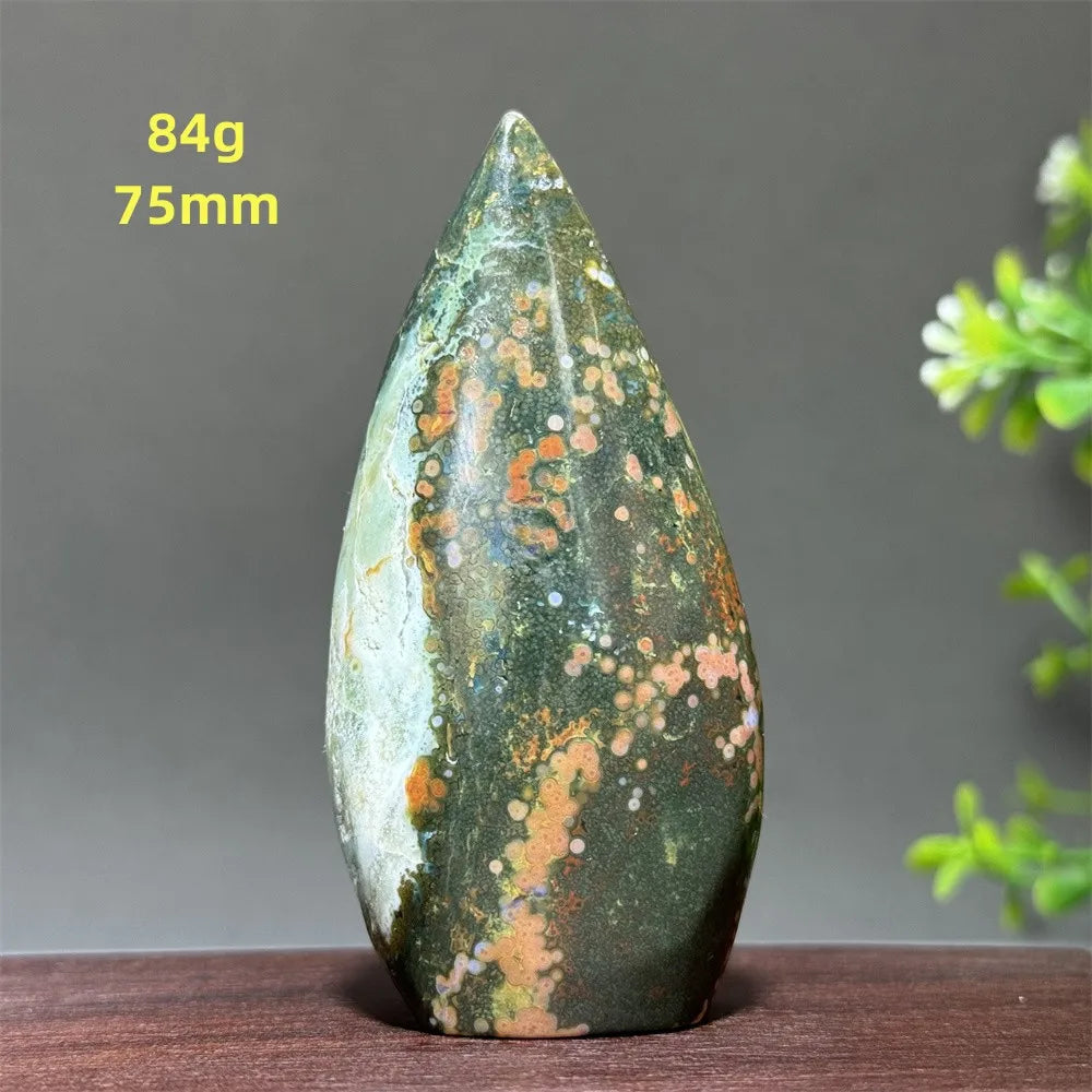 Green Marine Jasper Flame-ToShay.org