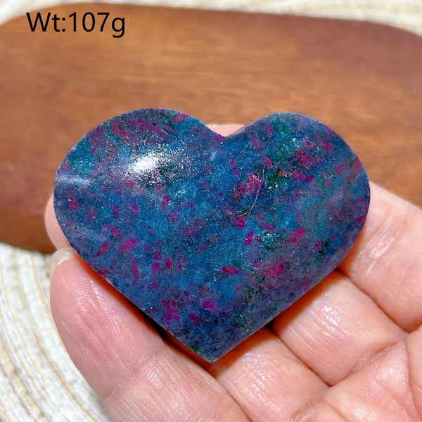 Blue Ruby Kyanite Heart-ToShay.org