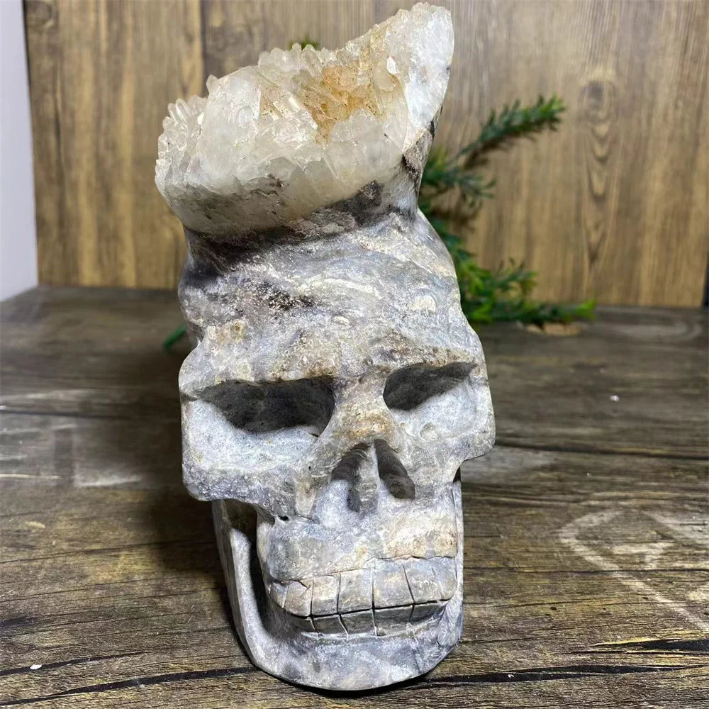 Clear Quartz Crystal Skull-ToShay.org
