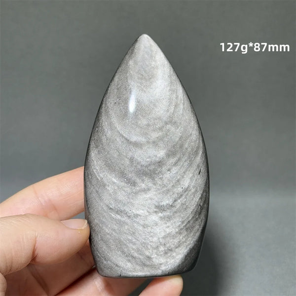 Silver Obsidian Torch-ToShay.org