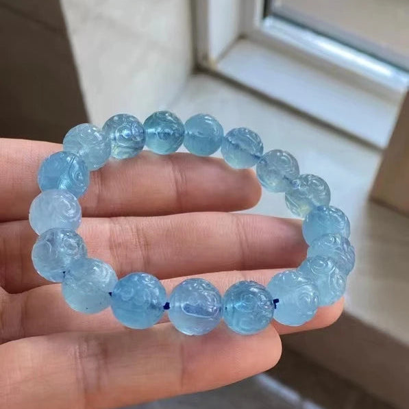 Blue Aquamarine Bracelet-ToShay.org