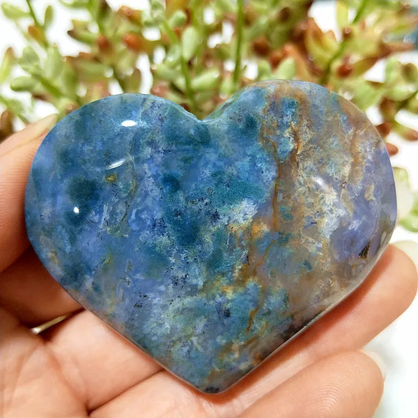 Green Moss Agate Heart-ToShay.org