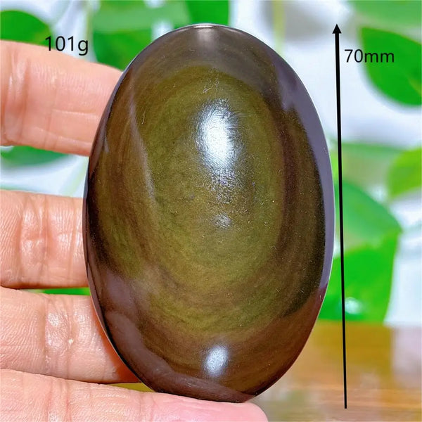 Rainbow Obsidian Palm Stones-ToShay.org