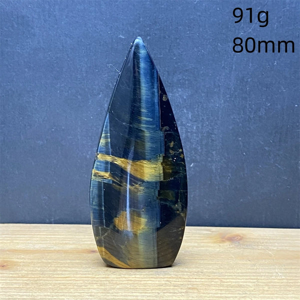 Blue Tiger Eye Stone Flame-ToShay.org
