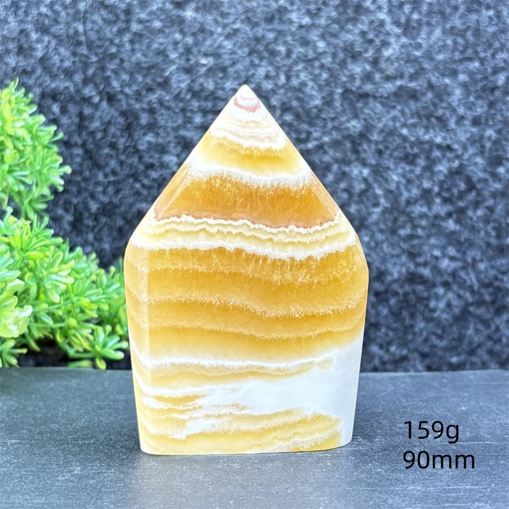 Yellow Striped Crystal Tower-ToShay.org