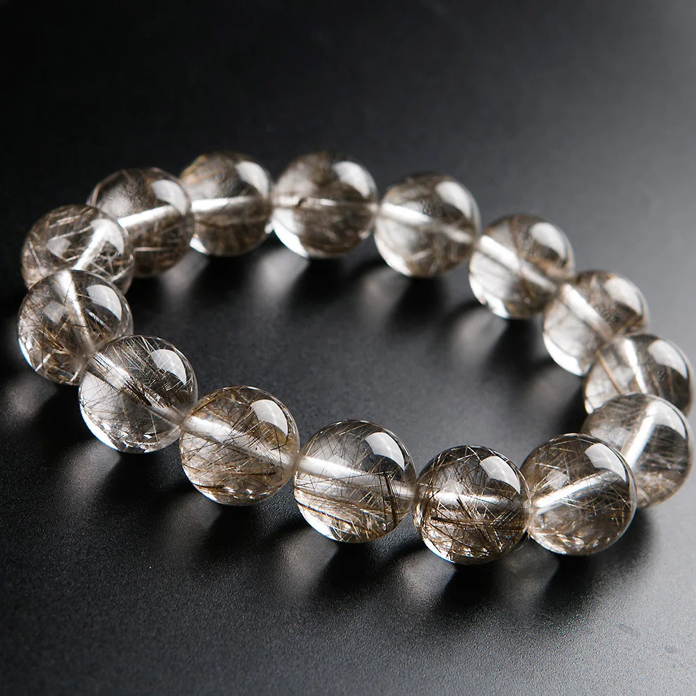Silver Rutilated Quartz Bracelet-ToShay.org