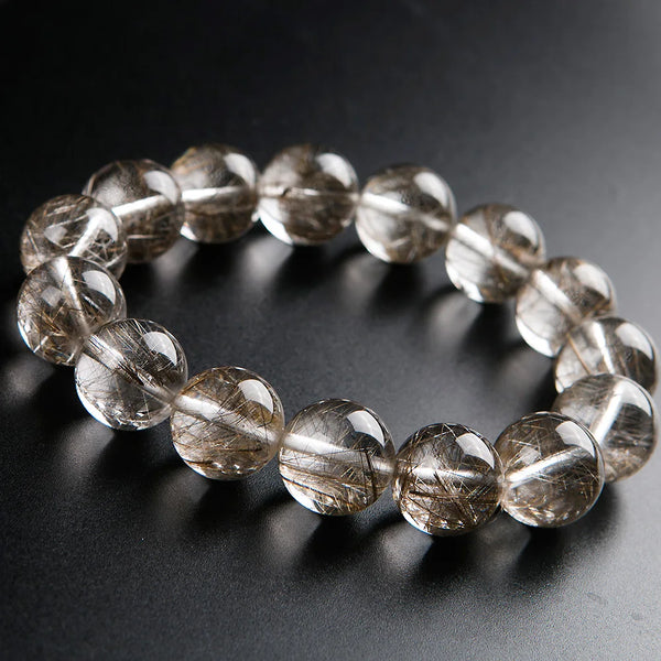 Silver Rutilated Quartz Bracelet-ToShay.org