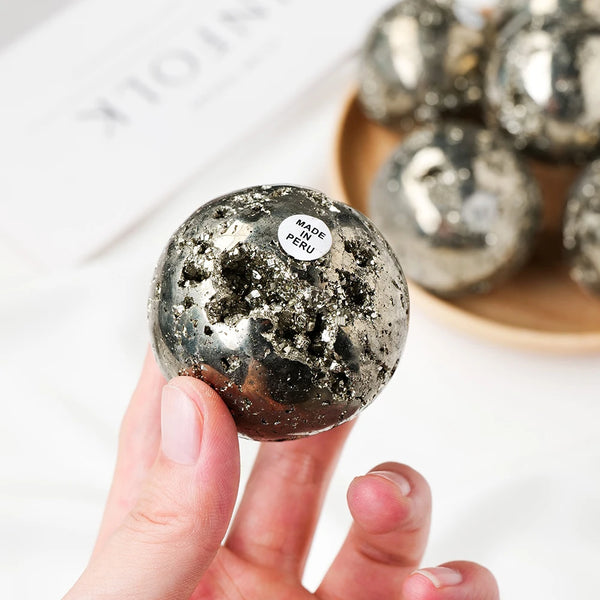 Silver Pyrite Crystal Ball-ToShay.org