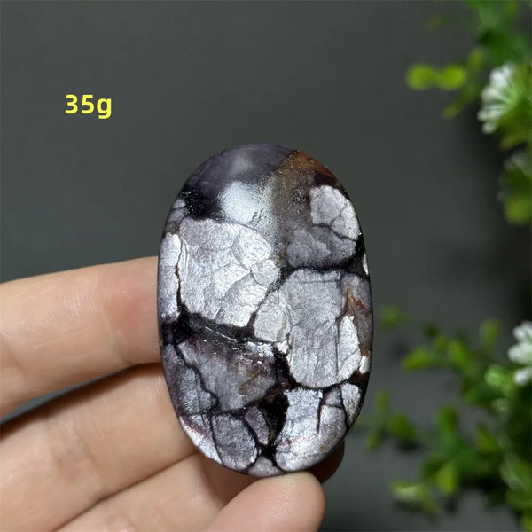Purple Lepidolite Palm Stone-ToShay.org