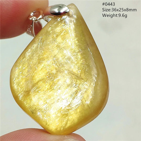 Gold Lepidolite Pendant-ToShay.org