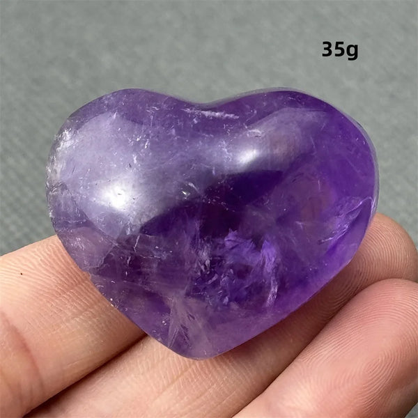 Purple Amethyst Heart-ToShay.org