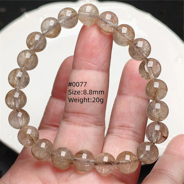 Silver Rutilated Quartz Bracelet-ToShay.org