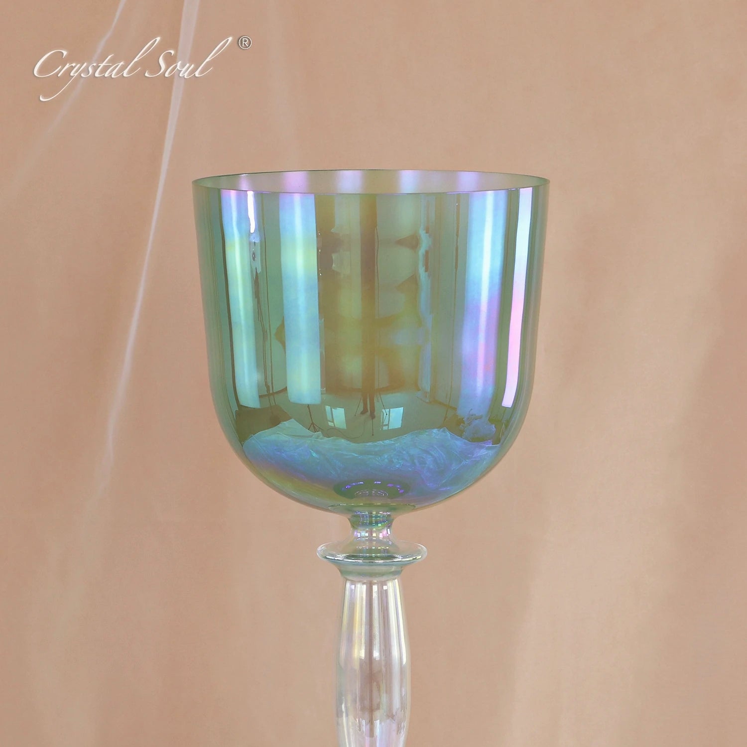Green Double Headed Singing Bowl-ToShay.org