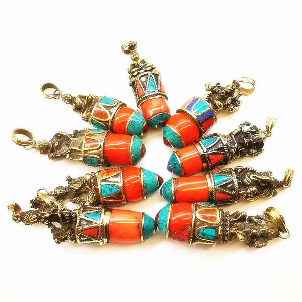 Brass Buddha Pendants-ToShay.org